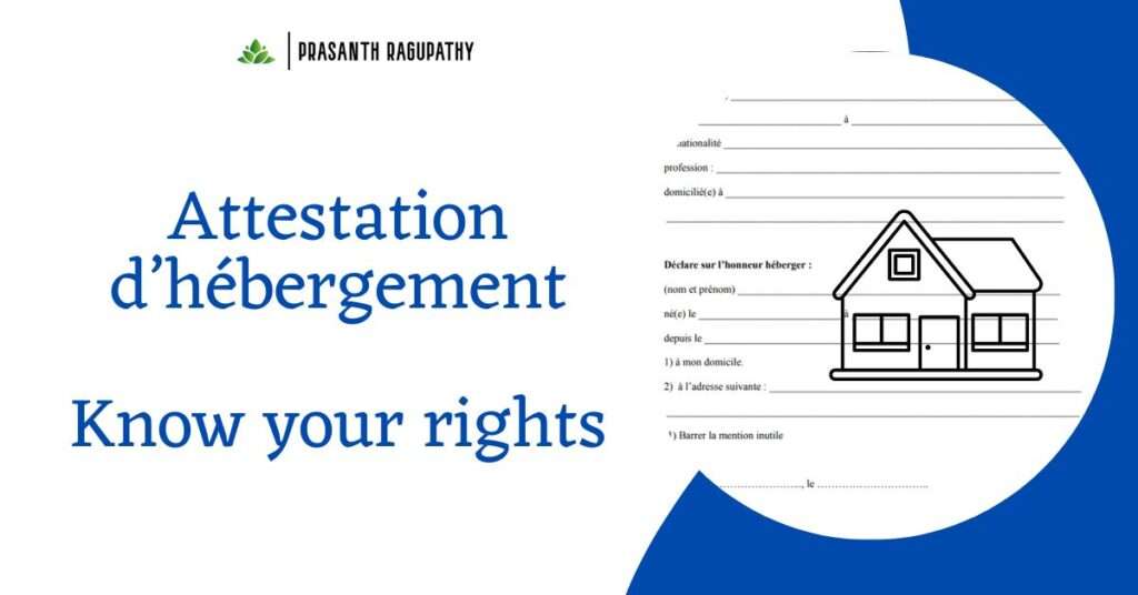 Attestation d’hébergement – Know your rights