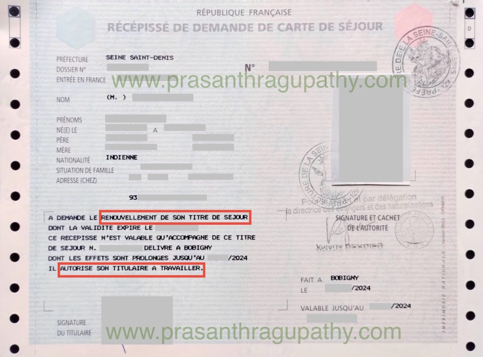 Récépissé for French Titre de Séjour application: Eligibility, Validity ...